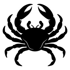 Crab Silhouette vector illustration
