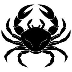 Crab Silhouette vector illustration