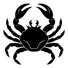 Crab Silhouette vector illustration