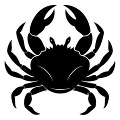 Crab Silhouette vector illustration