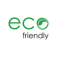 eco friendly logo design vector 