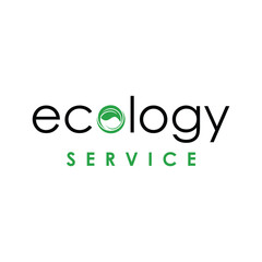 ecology services logo design vector