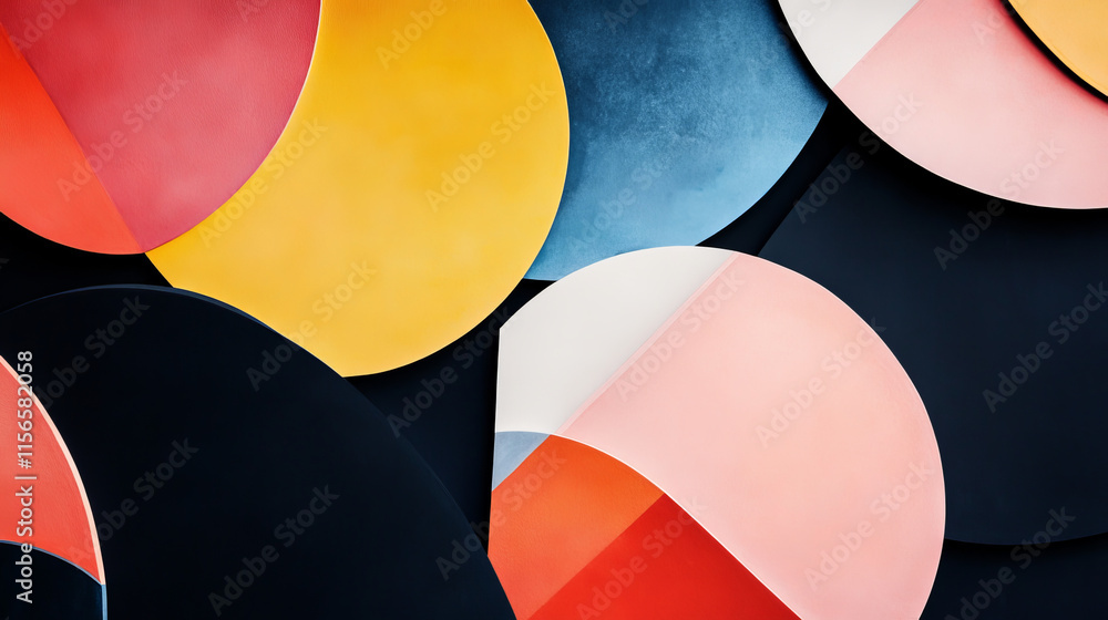 Poster front loader of particles on a dark background. the front loader consists of geometric shapes. vecto