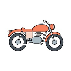 Fototapeta premium illustration of a motorcycle , vector of a motorcycle 