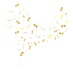 Flying Golden Confeti