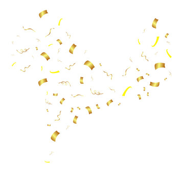 Flying Golden Confeti