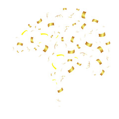 Flying Golden Confeti