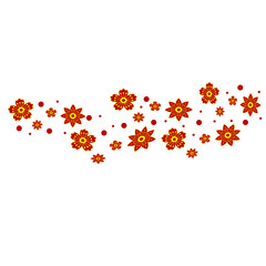 Chinese Flower Pattern Border