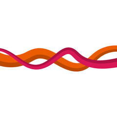 Abstract Wavy Line Border