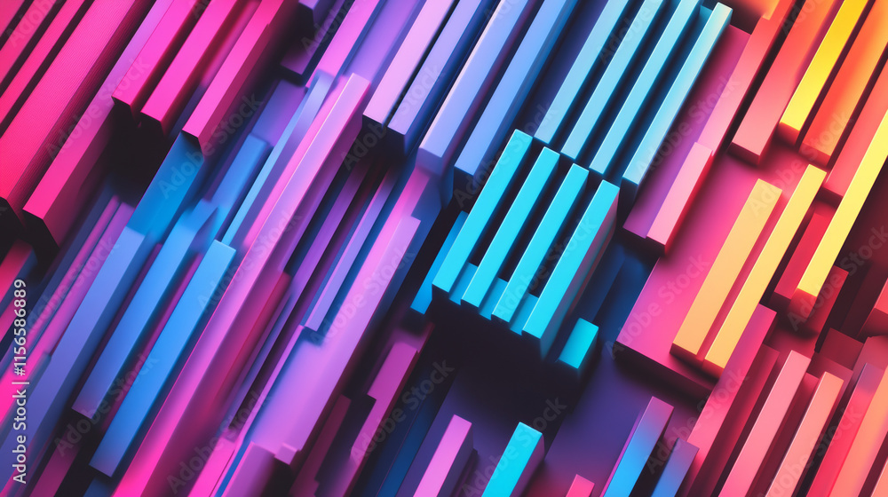 Poster hologram barcode. a barcode consisting of polygons, triangles, points, and lines. barcode low-poly c