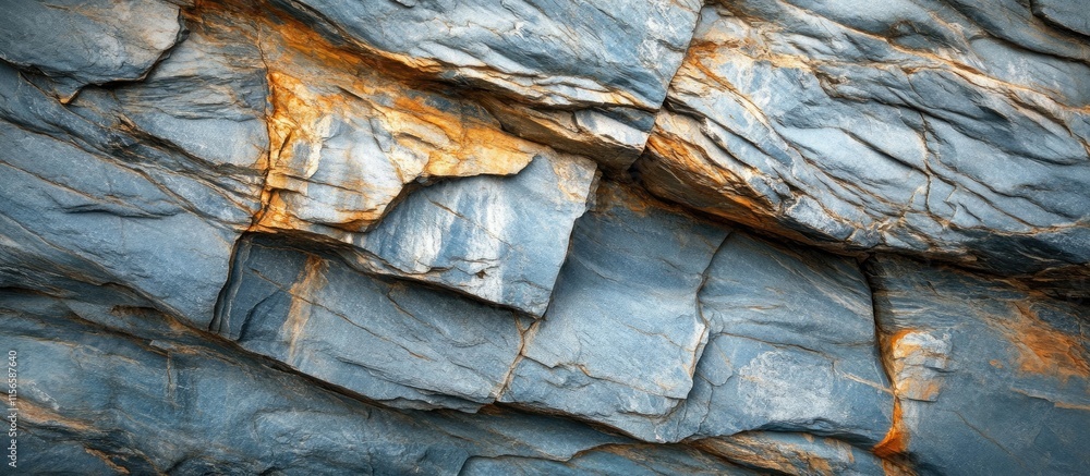 Poster textured blue quartzite rock surface with subtle hues and patterns ideal for backgrounds or overlays