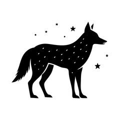 Coyote Silhouette vector illustration