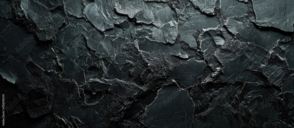 Aufkleber deep black anthracite coal texture background with room for text and design elements
