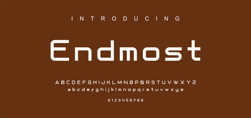 Abstract modern urban alphabet fonts. Typography sport, technology, fashion, digital, future creative logo font.