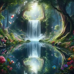 Mirror Waterfall Reflectorium