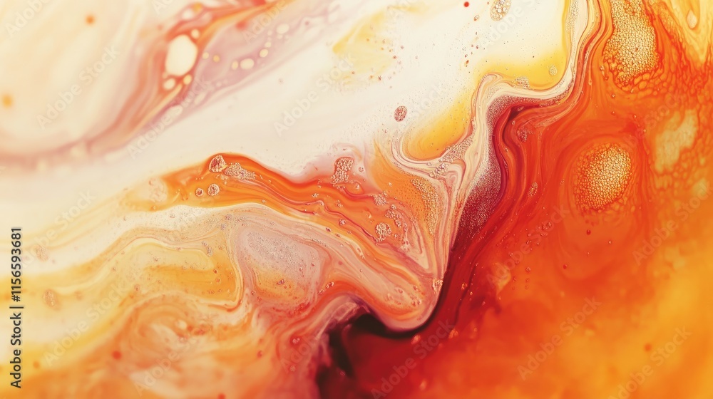 Aufkleber serene abstract watercolor background in warm hues for banners and presentations with ample space fo