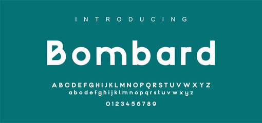 Abstract modern urban alphabet fonts. Typography sport, technology, fashion, digital, future creative logo font.