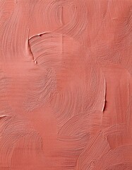 Naklejka premium 控えめなブラシ跡がアクセントを添える、サーモンピンクの漆喰の温もりあるデザイン 