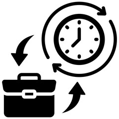 Obraz premium Full Time Job Icon