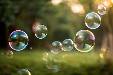 dream bubbles bubbles floating in the air each containing a snip