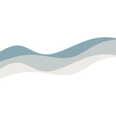 Transparent Modern Wave Shape