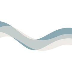 Transparent Modern Wave Shape