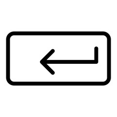 Icon enter button vector illustration design. Eps 10.