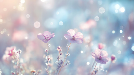 Obraz premium Ethereal Blooms in Pastel Hues