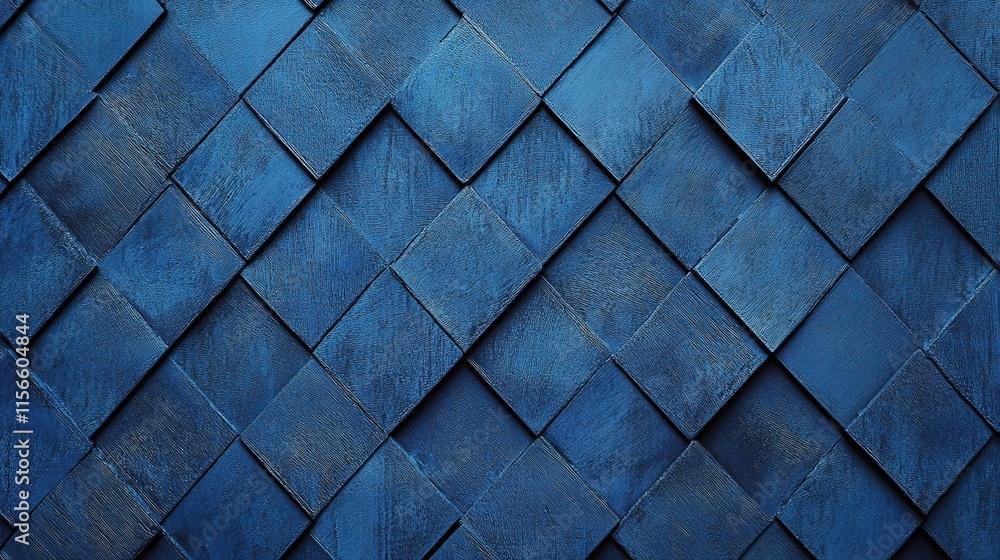 Poster geometric blue abstract texture background with crisscross pattern