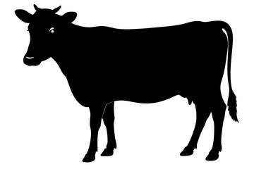 Cow Silhouette vector illustration