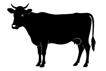 Cow Silhouette vector illustration