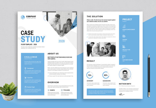 Case Study Flyer Design Layout