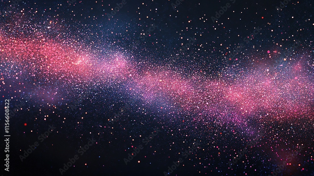 Poster abstract background representing data particles in space view
