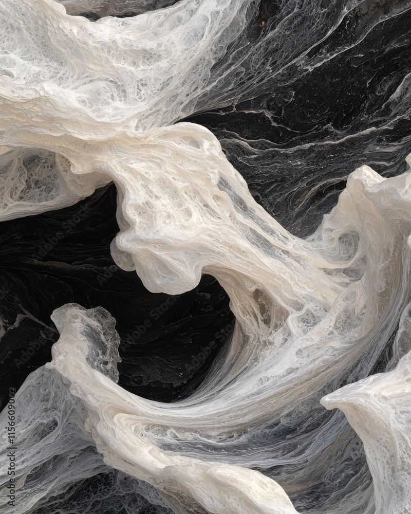 Poster dynamic abstract patterns in nature's textures close-up artistic environment high-resolution imagery