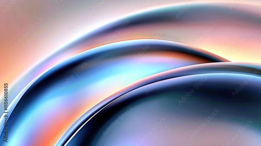 Poster illuminated spheres casting soft shadows in futuristic gradient design abstract art digital realm ar