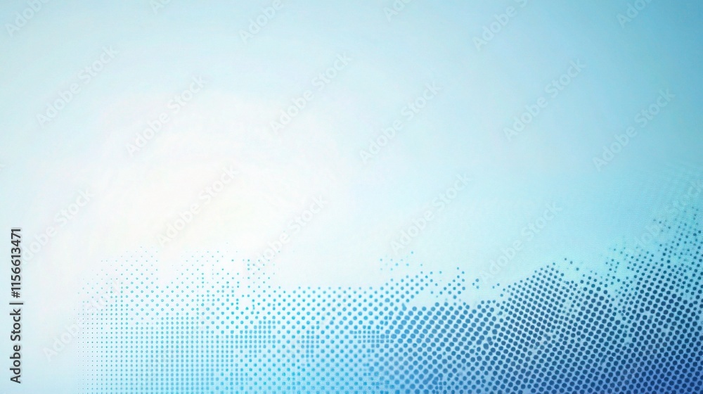 Aufkleber minimal blue gradient background with dotted pattern for design use