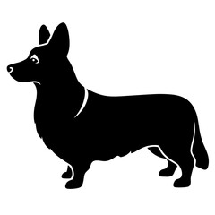 Corgi Silhouette vector illustration