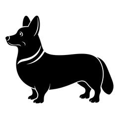 Corgi Silhouette vector illustration