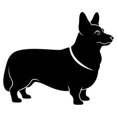 Corgi Silhouette vector illustration