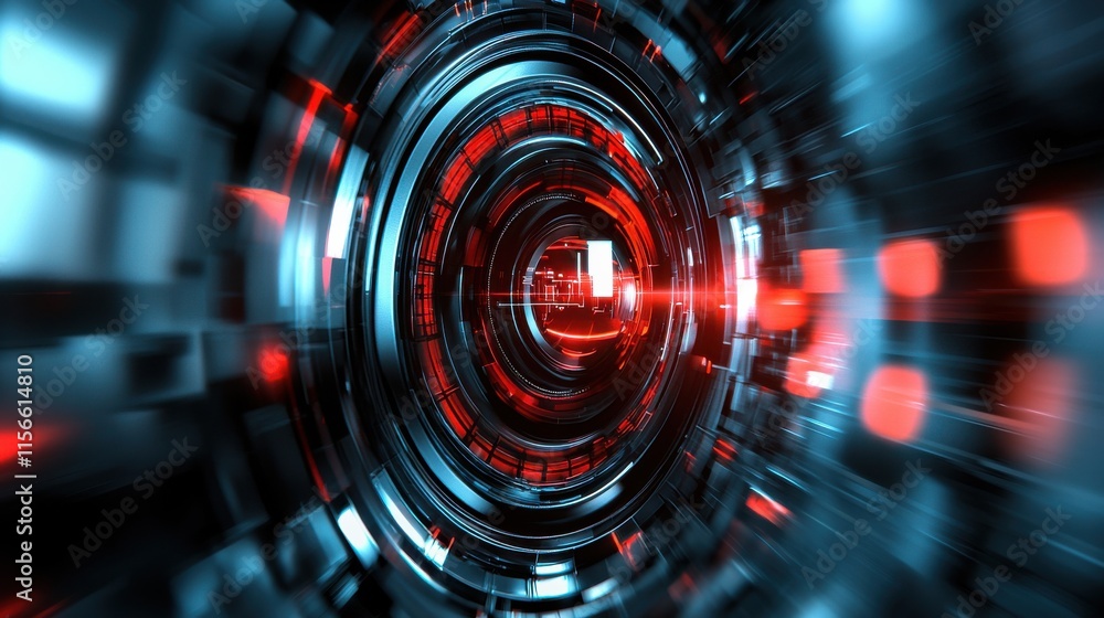 Poster modern antispyware tools in a high-tech digital environment abstract visuals with futuristic element