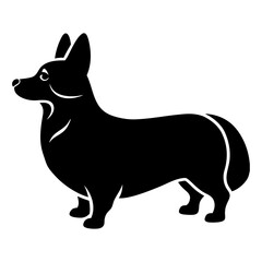 Corgi Silhouette vector illustration