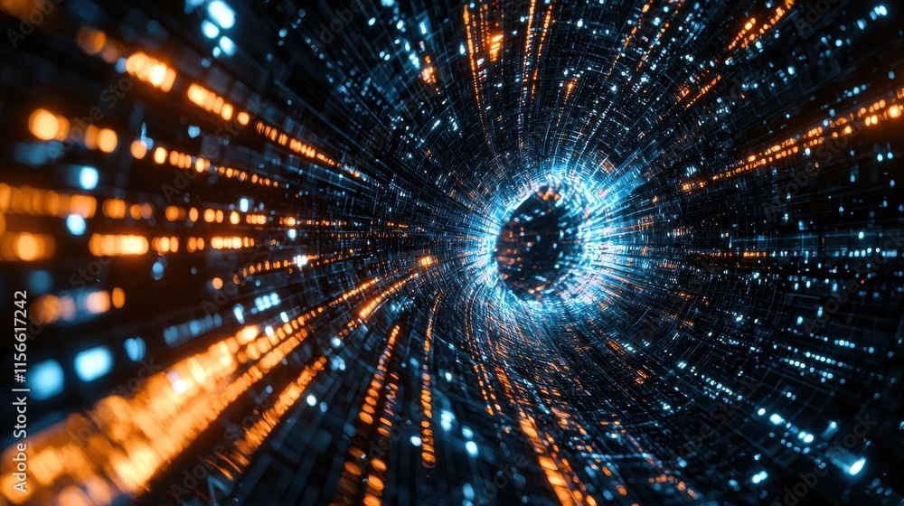 Poster innovative cryptography techniques transforming modern digital security virtual environment futurist
