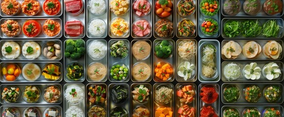 A Colorful Array of Prepared Meals
