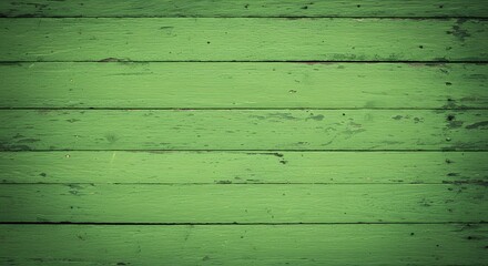 Obraz premium Green old wood background. Bright green wooden planks background. Toned texture of vintage painted boards.