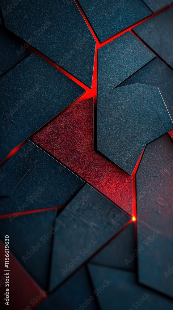 Poster dynamic abstract red and blue gradients blending digital art modern design graphic environment close