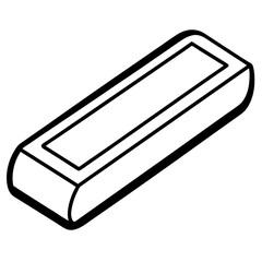 Eraser Line Art Vector Design