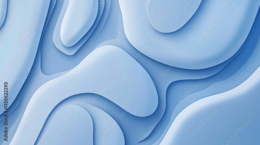 Aufkleber minimal abstract blue gradient vector banner design with curves