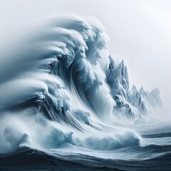 The Mighty Surge: A Majestic Ocean Wave in Motion