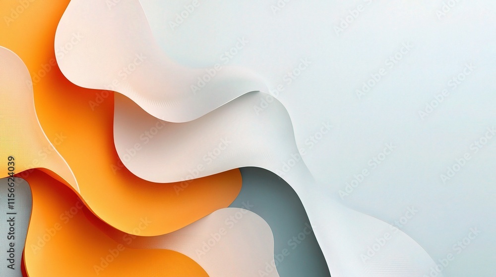 Poster dynamic abstract 3d shapes for business background design