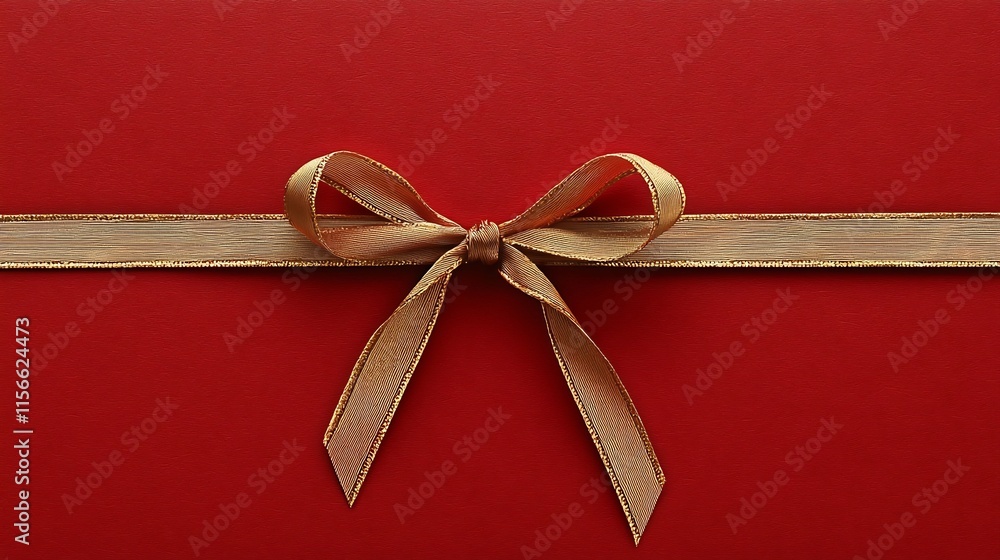 Poster golden thread tying elegant red envelopes with editable text area seamless design for digital wallpa